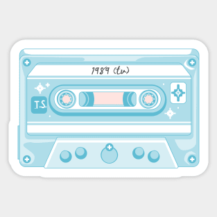 1989 cassette Sticker